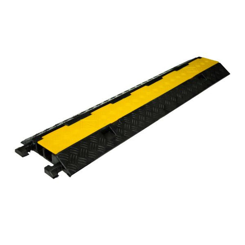 FCP-2CH-1000 - DYNAMIX FCP-2CH-1000 - 2-Channel Floor Cable Protector Heavy Duty w/ Installation Lid