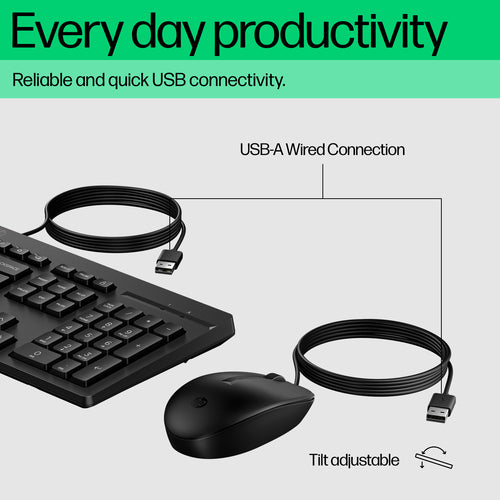 HP 225 Wired Mouse and Keyboard -  WHILE STOCK LASTS