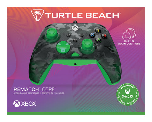 TBC-2001-55 - TURTLE BEACH REMATCH CORE WIRED CONTROLLER - CAMO/GREEN XBX