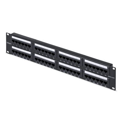 CPANEL48 - STARTECH.COM 48-PORT 2U RACKMOUNT CAT6 PATCH PANEL, RJ45, UTP, 110 TYPE, 2 YR