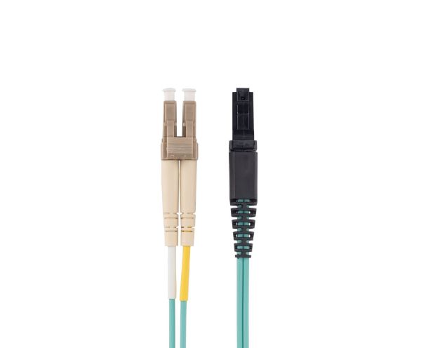 DYNAMIX FL-LCMT50-2 - 2M 50u LC/MT-RJ OM3 Fibre Lead Duplex Multimode Aqua LSZH Jacket
