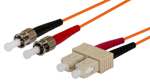 DYNAMIX FL-SCST-5 - 5M 62.5u SC/ST OM1 Fibre Lead Duplex Multimode Orange LSZH Jacket