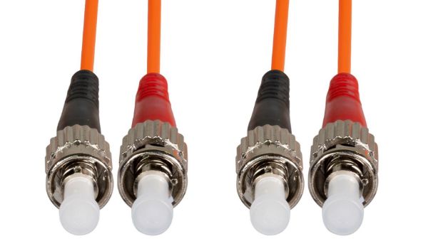 DYNAMIX FL-STST-10 - 10M 62.5u ST/ST OM1 Fibre Lead Duplex Multimode Orange LSZH Jacket