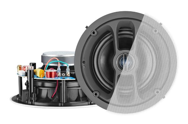 LUMIAUDIO FLF-6WBS - Audio 6.5'' Wi-Fi & Bluetooth Ceiling Speakers Active Passiv RMS Power 60W 0.75'' Silk Dome