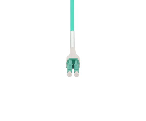 FLUB-LCLC2 - DYNAMIX FLUB-LCLC2 - 2M LC to LC OM3 Uniboot Elite Low-loss 50u 3mm MM Duplex Fibre Lead Aqua LSZH Jacket