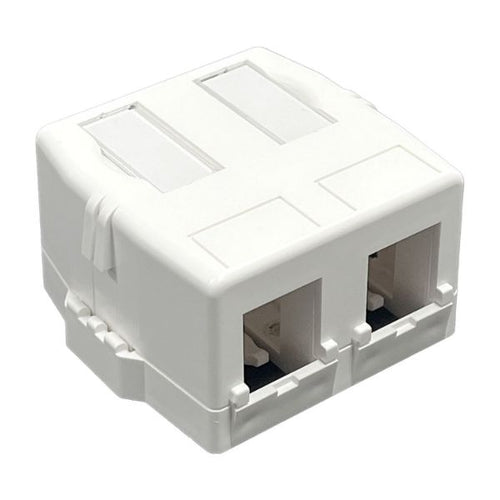 DYNAMIX FMT-UK-2PV2 - 2 Port Unloaded Keystone Surface Mount Enclosure