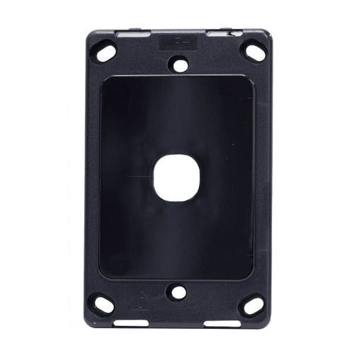 AMDEX FP-1PV2-BK - Switch Plate ONLY. 1 Gang Wall Face Plate Accepts Clipsal Style Mechs Black