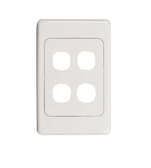 FP-4PV2 - Four Port RJ45 Face Plates AMDEX style