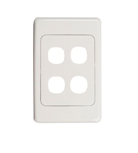 FP-4PV2 - Four Port RJ45 Face Plates AMDEX style