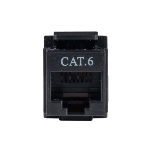 DYNAMIX FP-C6-008 - Cat6 Keystone RJ45 Jack 110 Face Plate . T568A/T568B Wiring. 180 Slimline Jack.