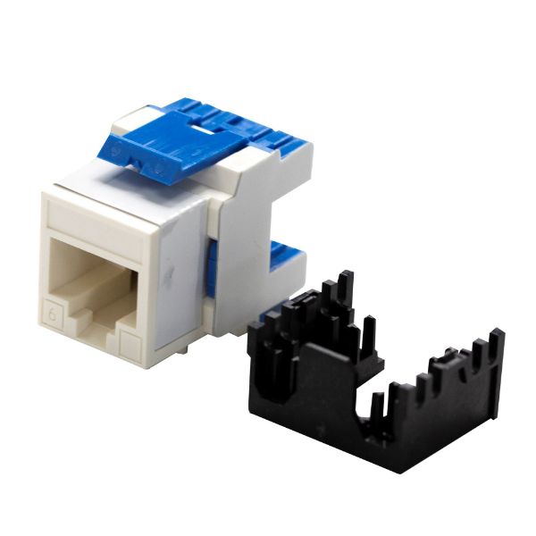 DYNAMIX FP-C6-180WH - Cat6 180 Unshielded Keystone Jack Dual IDC White