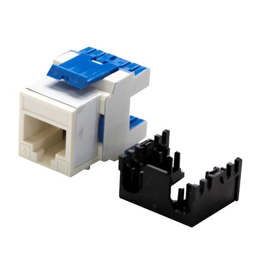 DYNAMIX FP-C6-180WH - Cat6 180 Unshielded Keystone Jack Dual IDC White