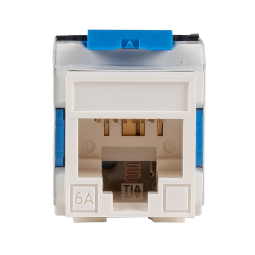 DYNAMIX FP-C6-180WH - Cat6 180 Unshielded Keystone Jack Dual IDC White