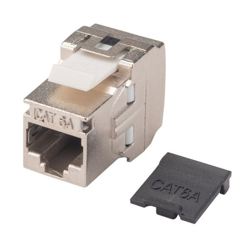DYNAMIX FP-C6AUGS-07 - Cat6A Side Entry Shielded Keystone Jack Compatible w/ CT-RAPC6AS06