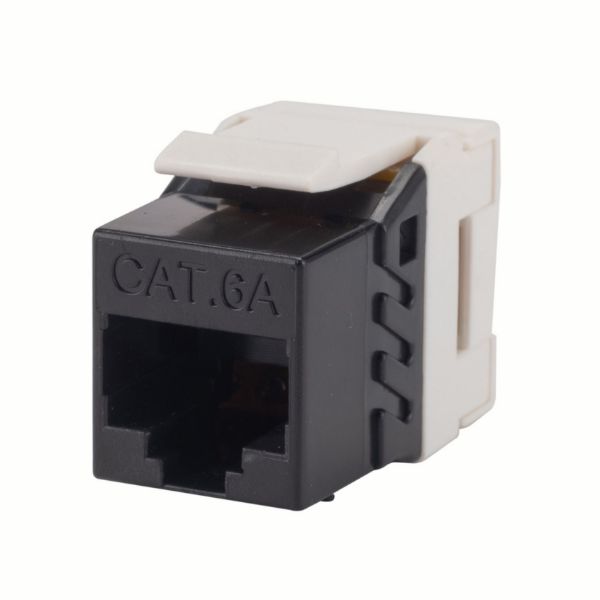 DYNAMIX FP-C6AUTP-02BK - Slimline Cat6A UTP jack. Colour Black