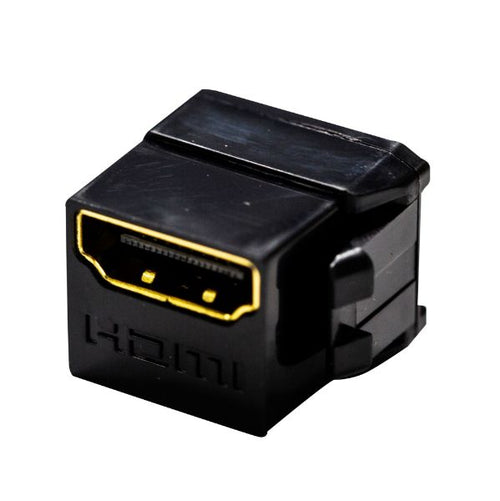 DYNAMIX FP-HDMI20BK - HDMI 2.0 Keystone Coupler Length 19.2mm Gold Plated Black