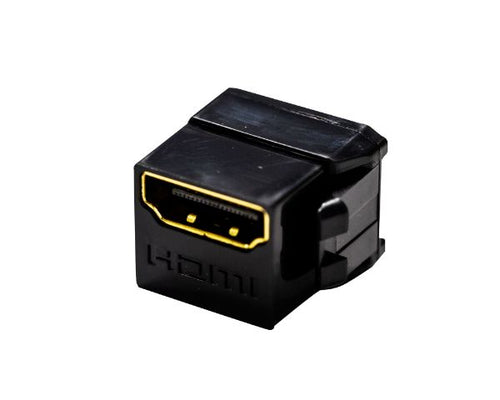 DYNAMIX FP-HDMI20BK - HDMI 2.0 Keystone Coupler Length 19.2mm Gold Plated Black