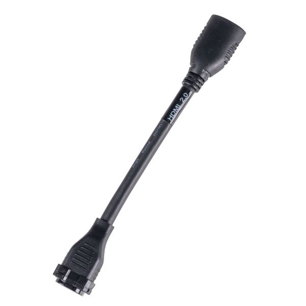 AMDEX FP-HDMIAMD-BK - 150mm HDMI Adapter Pigtail High-Speed w/ Ethernet Rated Colour BLACK