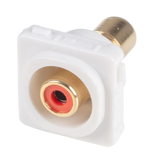 AMDEX FP-RCA-RE - Red RCA to RCA Jack. Gold Plated
