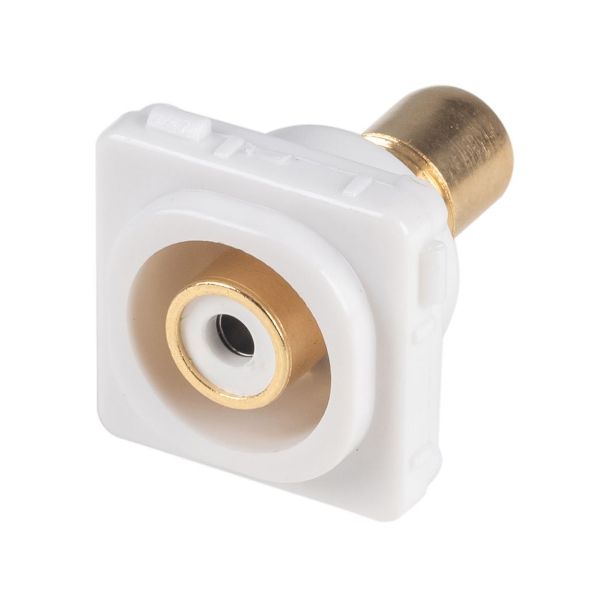 AMDEX FP-RCA-WH - White RCA to RCA Jack. Gold Plated