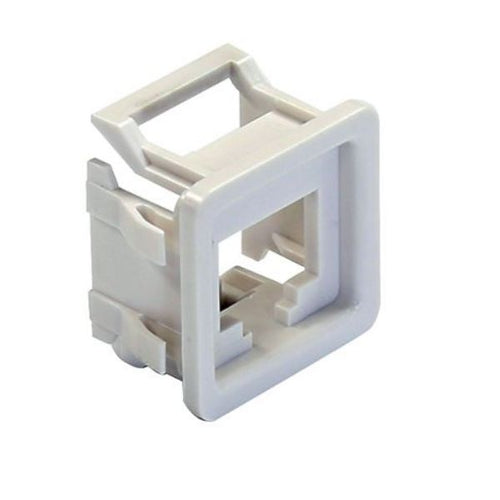 DYNAMIX FP-RJCWH - RJ45 Keystone to PDL600 Series Compatible Modular Clip 10 pack. Colour White