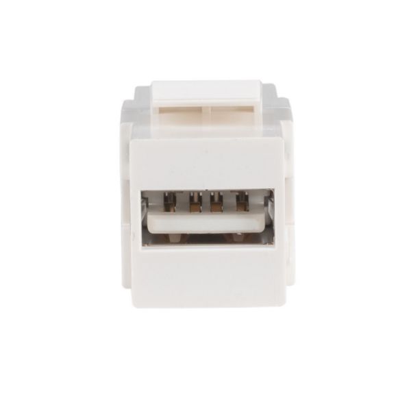 DYNAMIX FP-USB20 - USB 2.0 Keystone Jack USB-A Female to Female Connectors