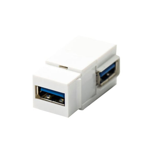 DYNAMIX FP-USB30RA - USB 3.0 Keystone Jack USB-A Female to Right Angled USB-A Female Connector