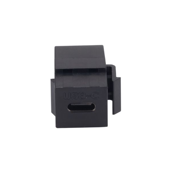 DYNAMIX FP-USB3C-BK - USB-C 3.1 Keystone Jack Female to Female Connectors Black