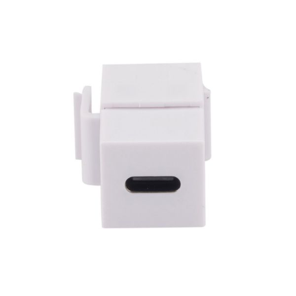 DYNAMIX FP-USB3C-WH - USB-C 3.1 Keystone Jack Female to Female Connectors White