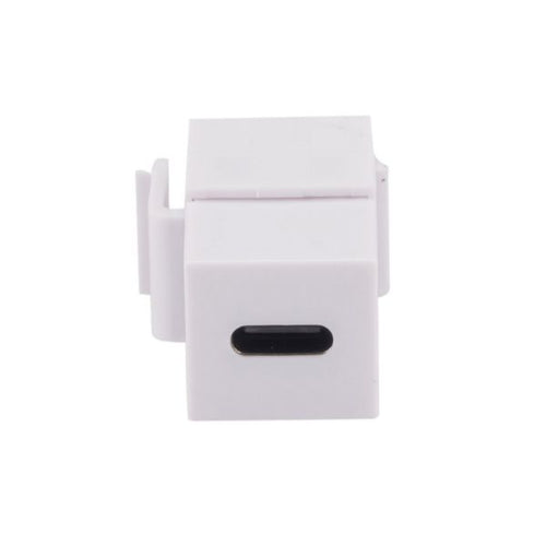 DYNAMIX FP-USB3C-WH - USB-C 3.1 Keystone Jack Female to Female Connectors White