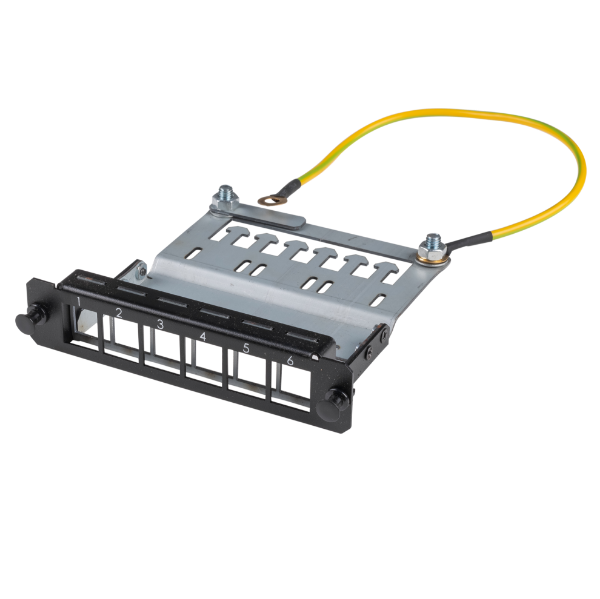 DYNAMIX FPP-KS6 - 6x Port Unloaded Keystone Plate for FPP3PB Fibre Tray