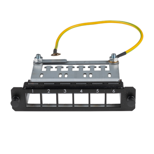 DYNAMIX FPP-KS6 - 6x Port Unloaded Keystone Plate for FPP3PB Fibre Tray