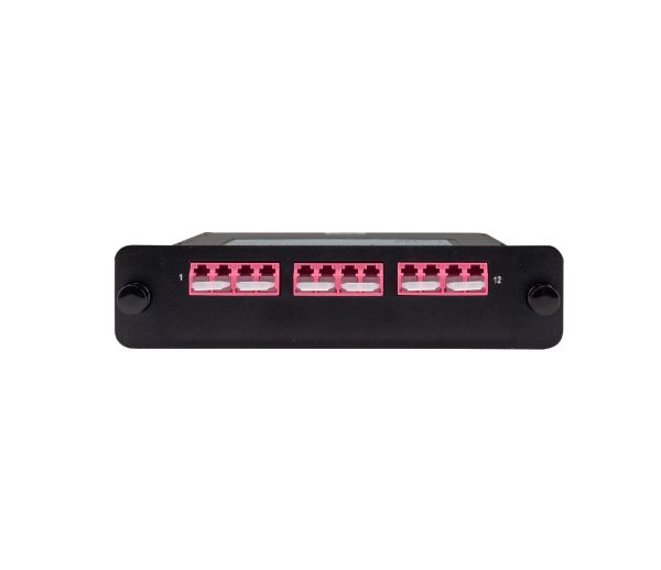 DYNAMIX FPP-MPOMM-LC12 - MPO OM4 3 Port LC Quad Multimode 12 Fibre Cassette Dual Polarity A/C