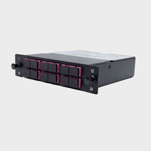 FPP-MPOMM-SC12 - DYNAMIX FPP-MPOMM-SC12 - MPO OM4 6 Port SC Duplex Multimode 12 Fibre Cassette Dual Polarity A/C