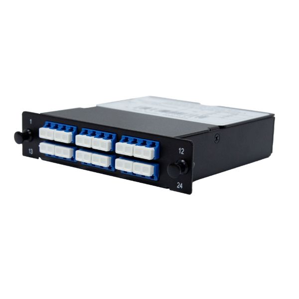 DYNAMIX FPP-MPOSM-LC24 - MPO SM 6 Port LC Quad Single-mode 24 Fibre Cassette Dual Polarity A/C