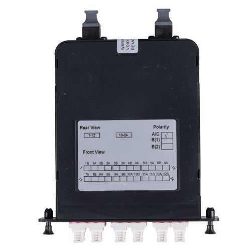 FPP-MPOSM-LC24 - DYNAMIX FPP-MPOSM-LC24 - MPO SM 6 Port LC Quad Single-mode 24 Fibre Cassette Dual Polarity A/C
