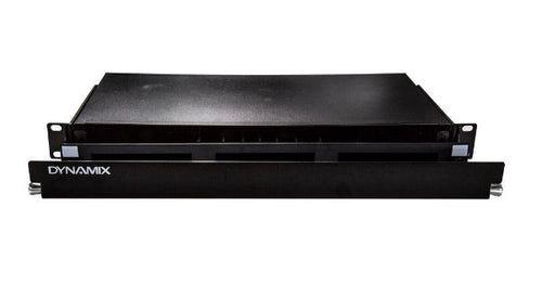 FPP3PC - DYNAMIX FPP3PC - 19'' 1U Fibre Patch Panel 3 Slot Metal Sliding Drawer Black Supplied w/ 2x 24 Port