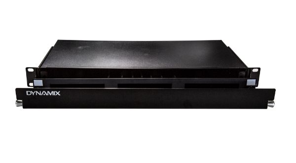 DYNAMIX FPP3PC - 19'' 1U Fibre Patch Panel 3 Slot Metal Sliding Drawer Black Supplied w/ 2x 24 Port