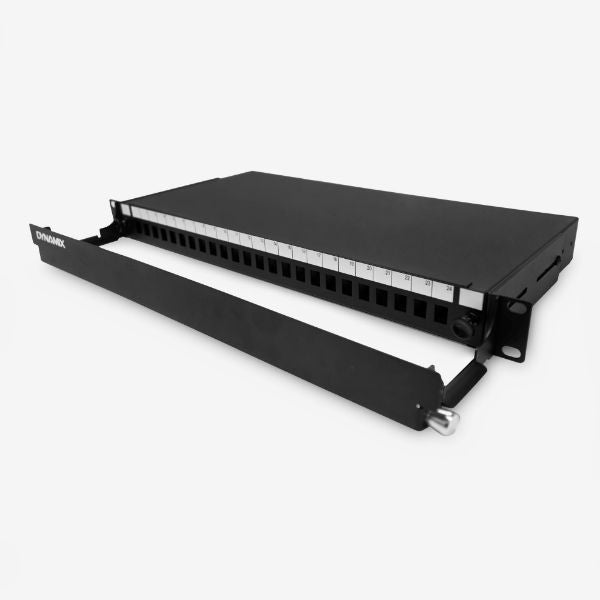 DYNAMIX FPP3PD - 19'' 1U Fibre Patch Panel Unloaded 24 Port LC Duplex Ball Bearing Sliding Drawer