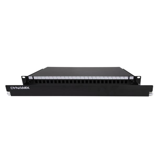 DYNAMIX FPP3PD - 19'' 1U Fibre Patch Panel Unloaded 24 Port LC Duplex Ball Bearing Sliding Drawer