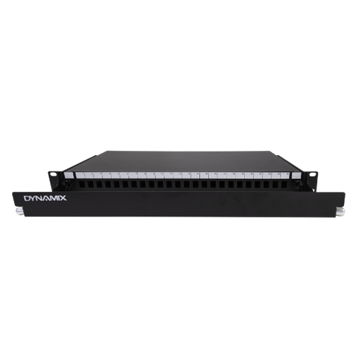 FPP3PD - DYNAMIX FPP3PD - 19'' 1U Fibre Patch Panel Unloaded 24 Port LC Duplex Ball Bearing Sliding Drawer