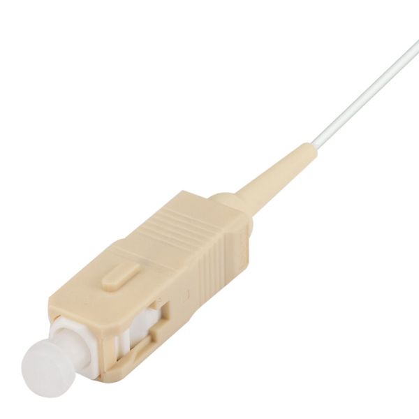 DYNAMIX FPT-OM1SC - 2M SC Pigtail OM1 1x Piece White 625/900um MM Fibre Tight Buffer LSZH Jacket