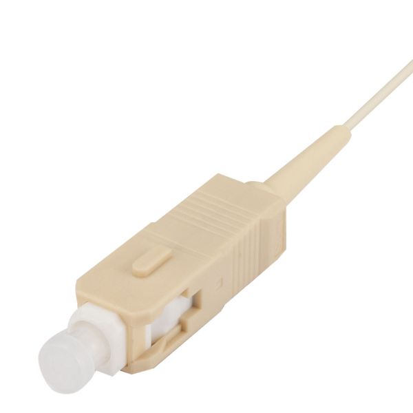 DYNAMIX FPT-OM3SC - 2M SC Pigtail OM3 1x Piece White 900um Multimode Fibre Tight Buffer LSZH Jacket