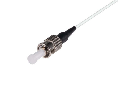 FPT-OM3ST - DYNAMIX FPT-OM3ST - 2M ST Pigtail OM3 1x Piece White 900um Multimode Fibre Tight Buffer LSZH Jacket