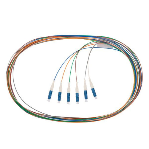 DYNAMIX FPT-OS1LC - 2M LC Pigtail G657A1 single White 900um Single-mode Fibre Tight Buffer LSZH Jacket