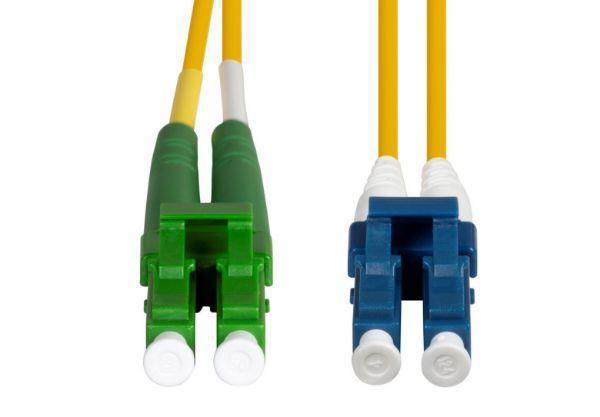 DYNAMIX FSM-LCALC-0 - 0.5M 9u LCA/LC Duplex Single Mode G657A1 Bend Insensitive Fibre Lead Yellow LSZH Jacket