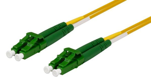 FSM-LCALCA-2 - DYNAMIX FSM-LCALCA-2 - 2M 9u LC APC/LC Duplex Single Mode G657A1 Bend Insensitive Fibre Lead Yellow LSZH Jacket