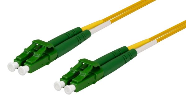 DYNAMIX FSM-LCALCA-3 - 9u LC APC/LC Duplex Single Mode G657A1 Bend Insensitive Fibre Lead Yellow LSZH Jacket
