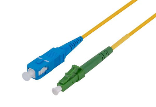 DYNAMIX FSM-LCASC-5-SX - 5M 9u LC APC/SC Simplex Single Mode G657A1 Bend Insensitive Fibre Lead Yellow LSZH Jacket