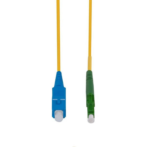 FSM-LCASC-5-SX - DYNAMIX FSM-LCASC-5-SX - 5M 9u LC APC/SC Simplex Single Mode G657A1 Bend Insensitive Fibre Lead Yellow LSZH Jacket